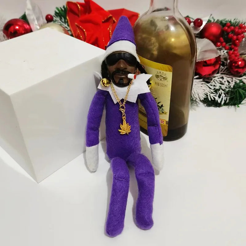 Christmas Elf Doll with Snoop on a Stoop Christmas Trees Decoration