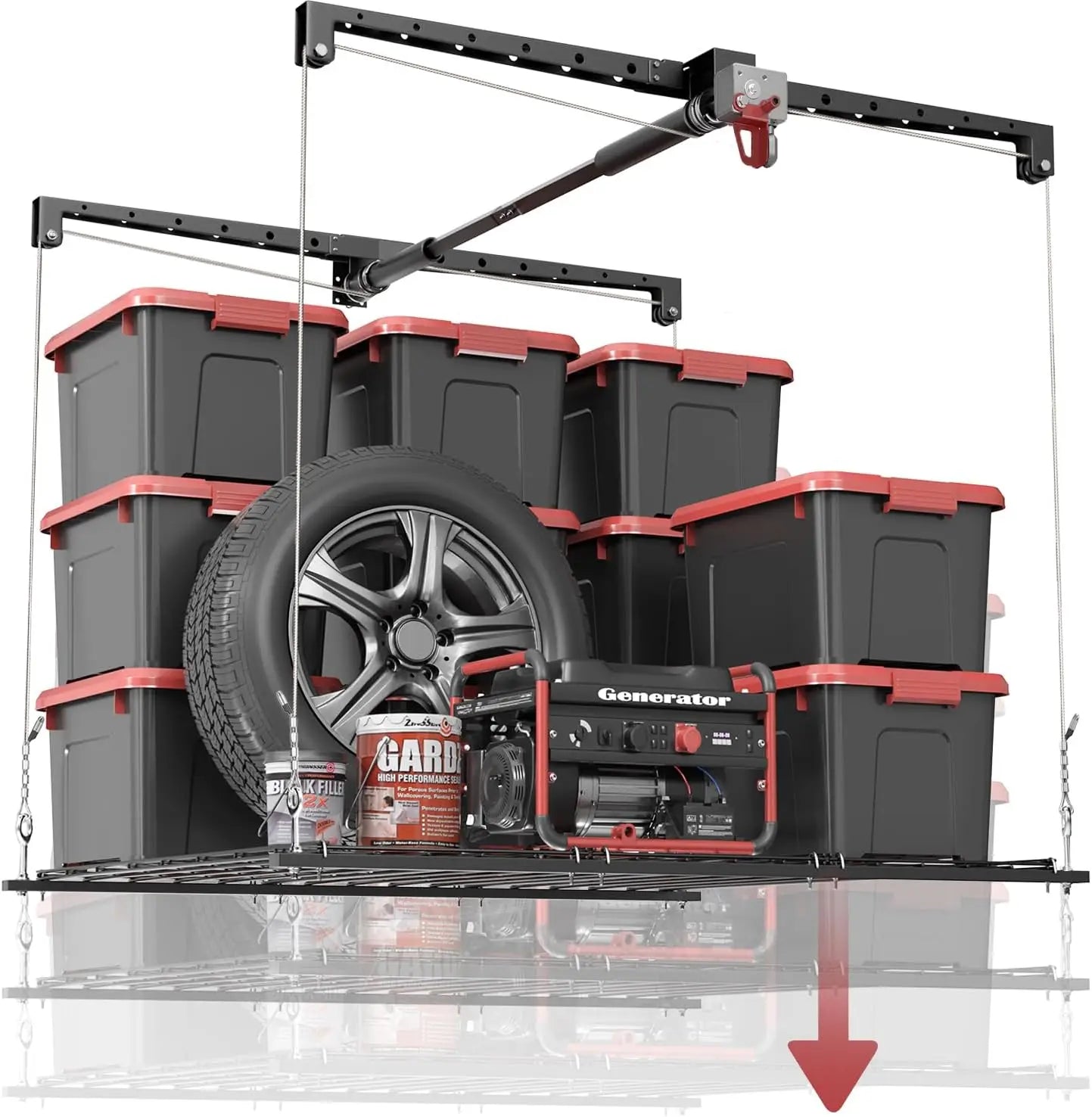 Heavy-duty Overhead Garage Storage Rack