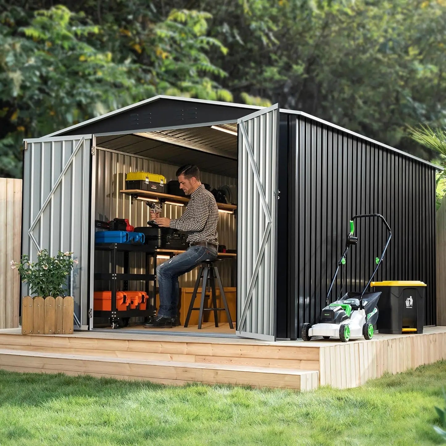 Outdoor Metal Storage Shed
