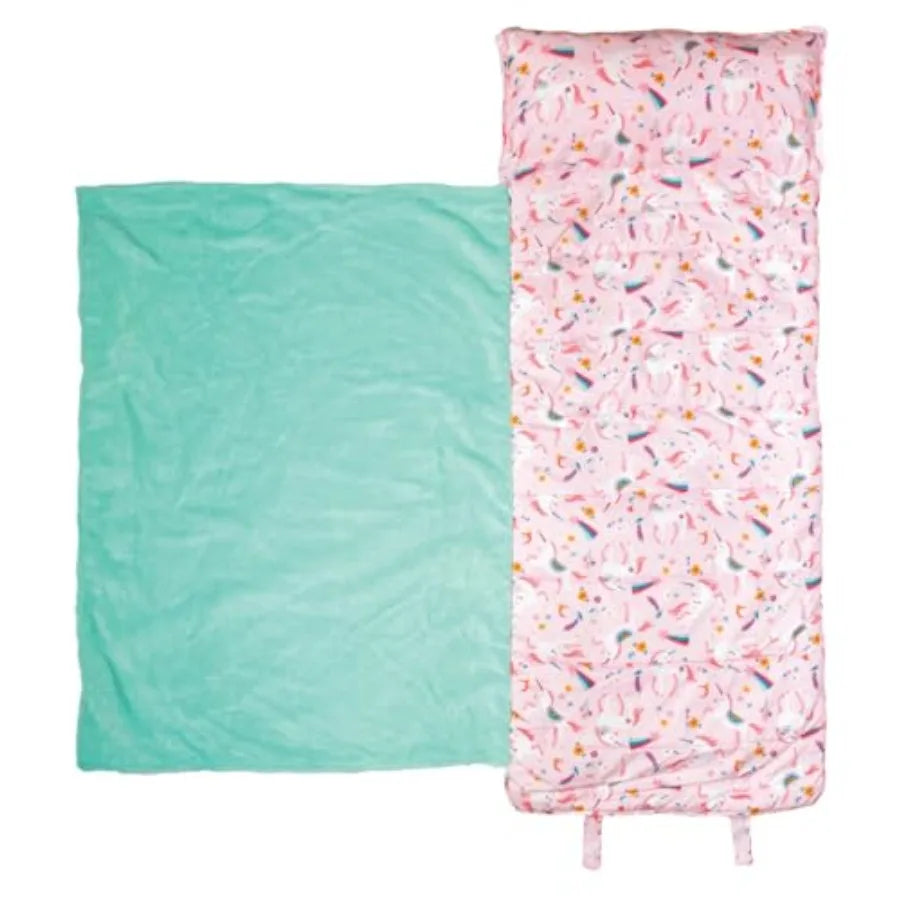 Toddler All Over Print Nap Mat with Soft Blanket and Removable Pillow