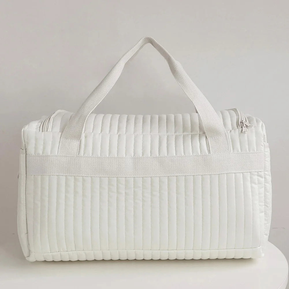 Large Quilted Baby Diaper Bag