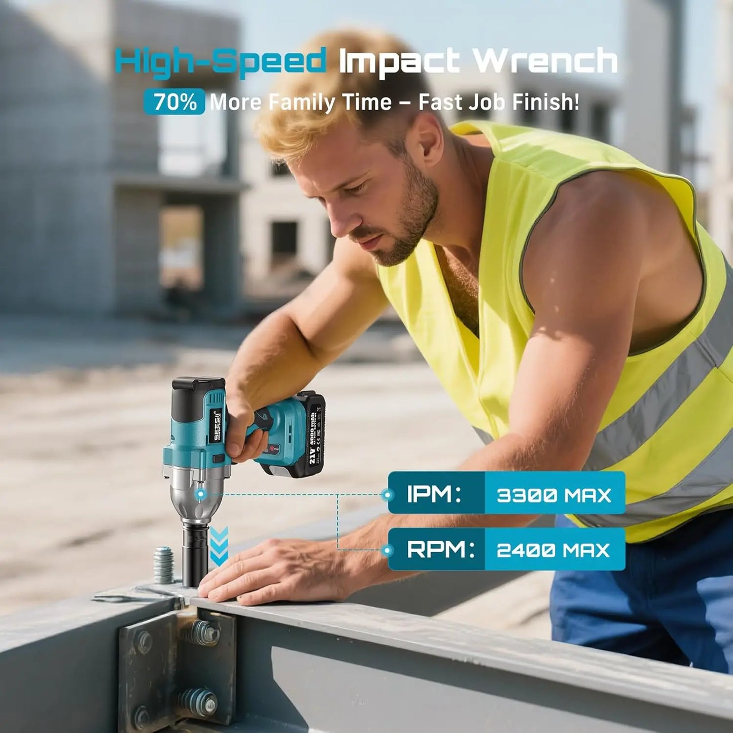 Impact Wrench Driver Gun Cordless
