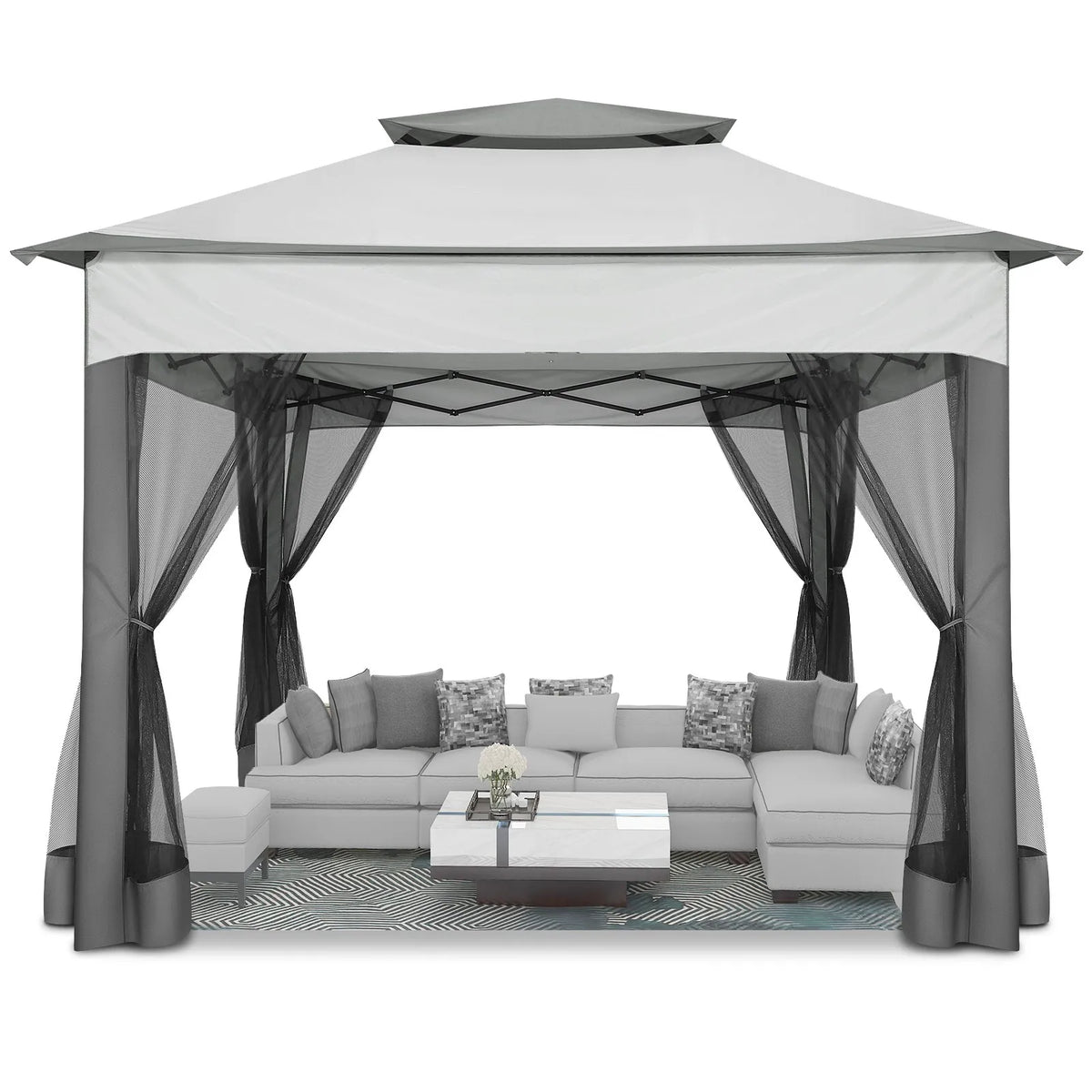 Pop up Gazebo with Mosquito Netting Canopy Tent