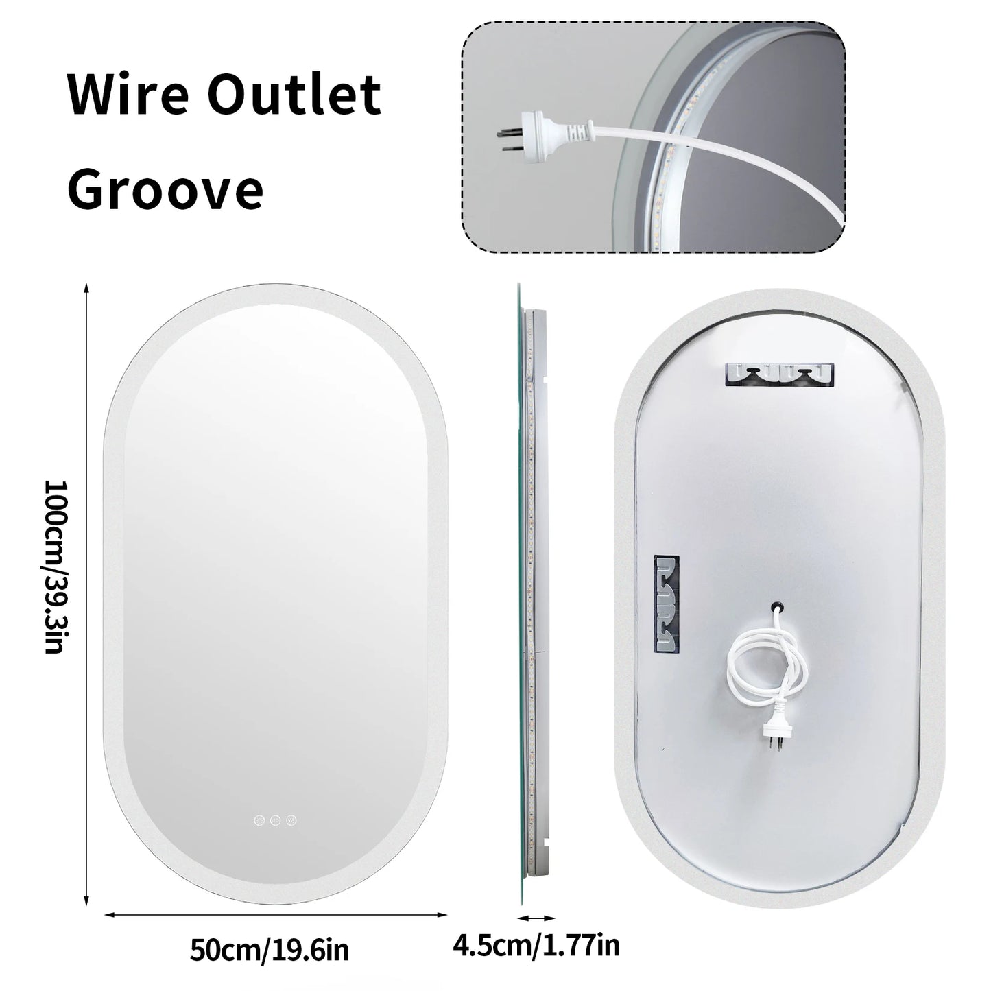 Vanity Mirror for Wall Mounted Back Lighted Mirror with Lights