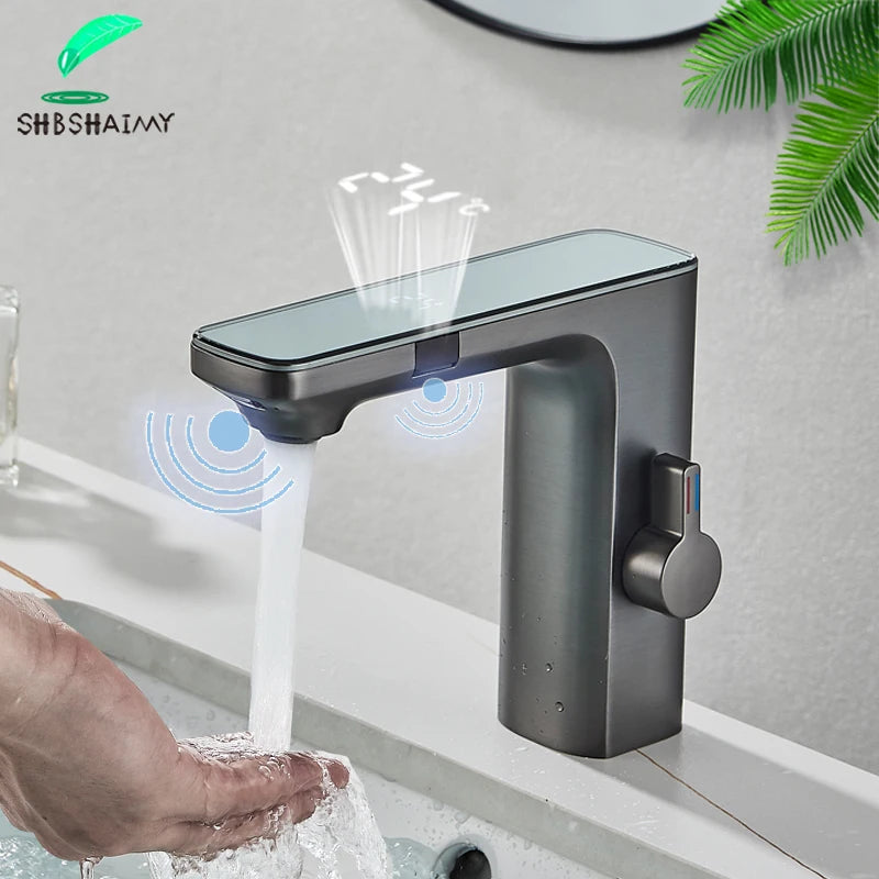 Smart Sensor Basin Faucet Digital Display Screen