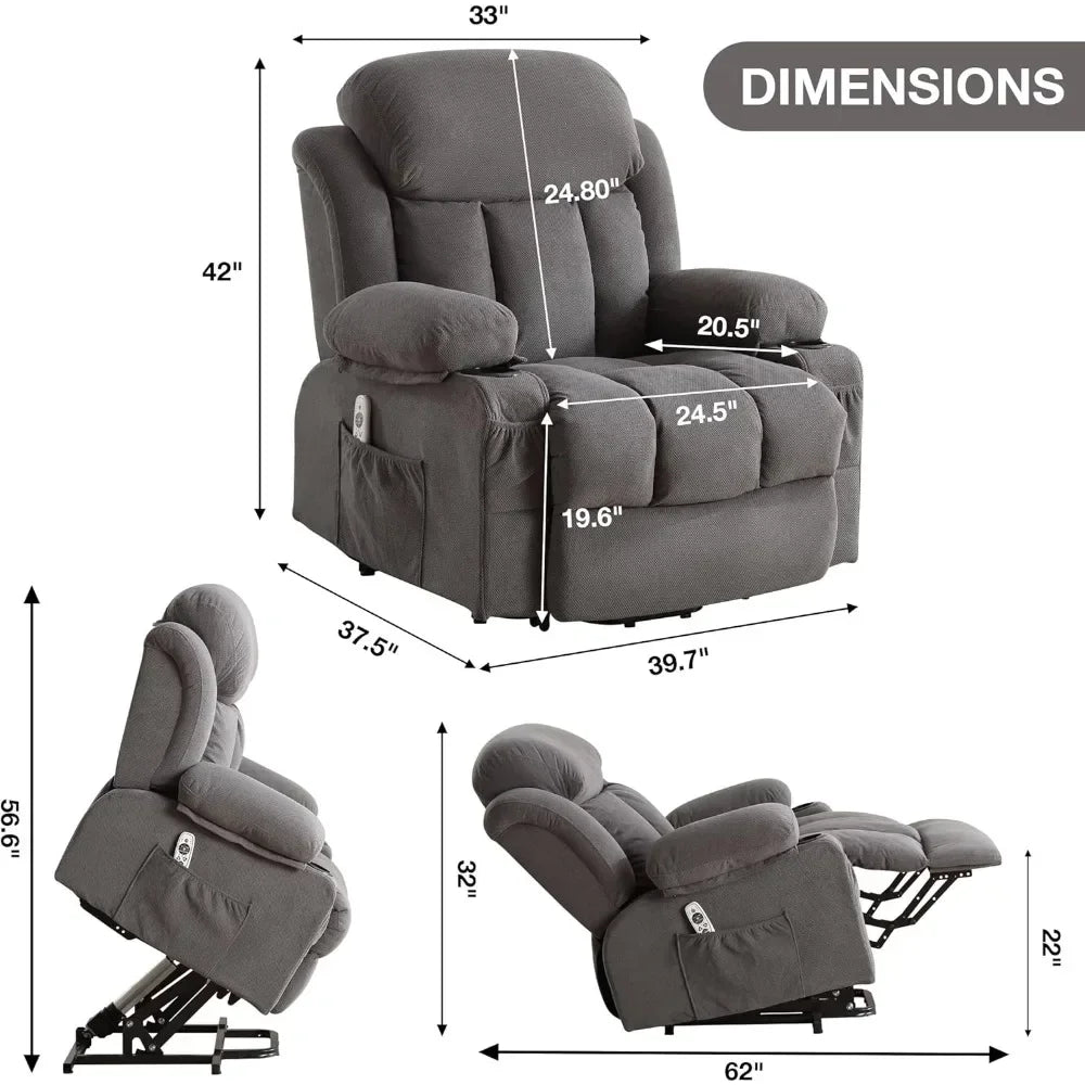 Lift Recliner with Vibration Massage