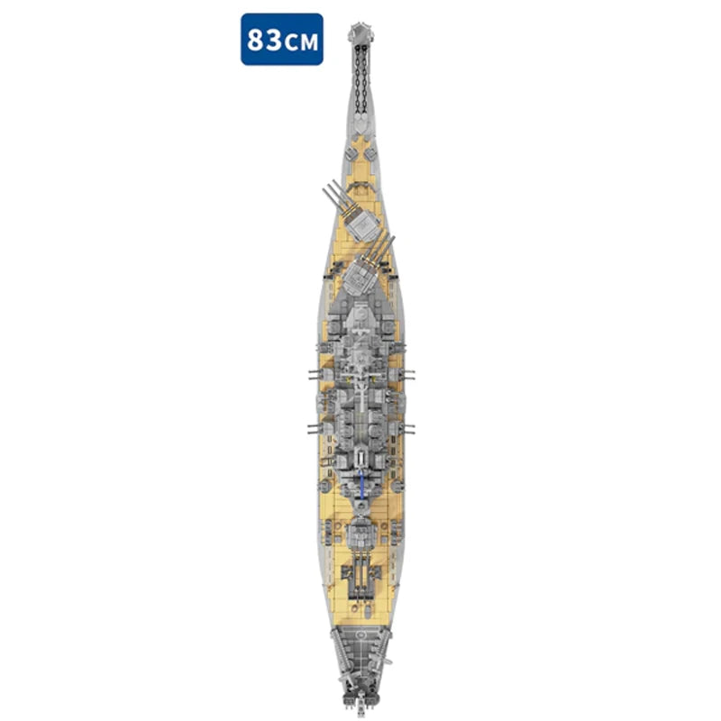 US Warships Military WW2 Missouri Battleship Building Blocks