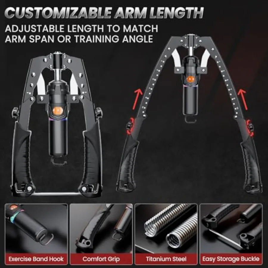 Twister Arm Trainer with Ab Roller Wheels and Hooks