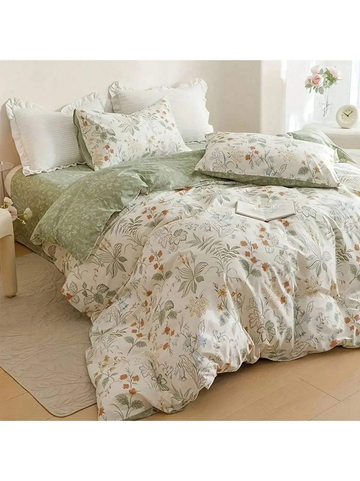 Floral Print Duvet Cover Set