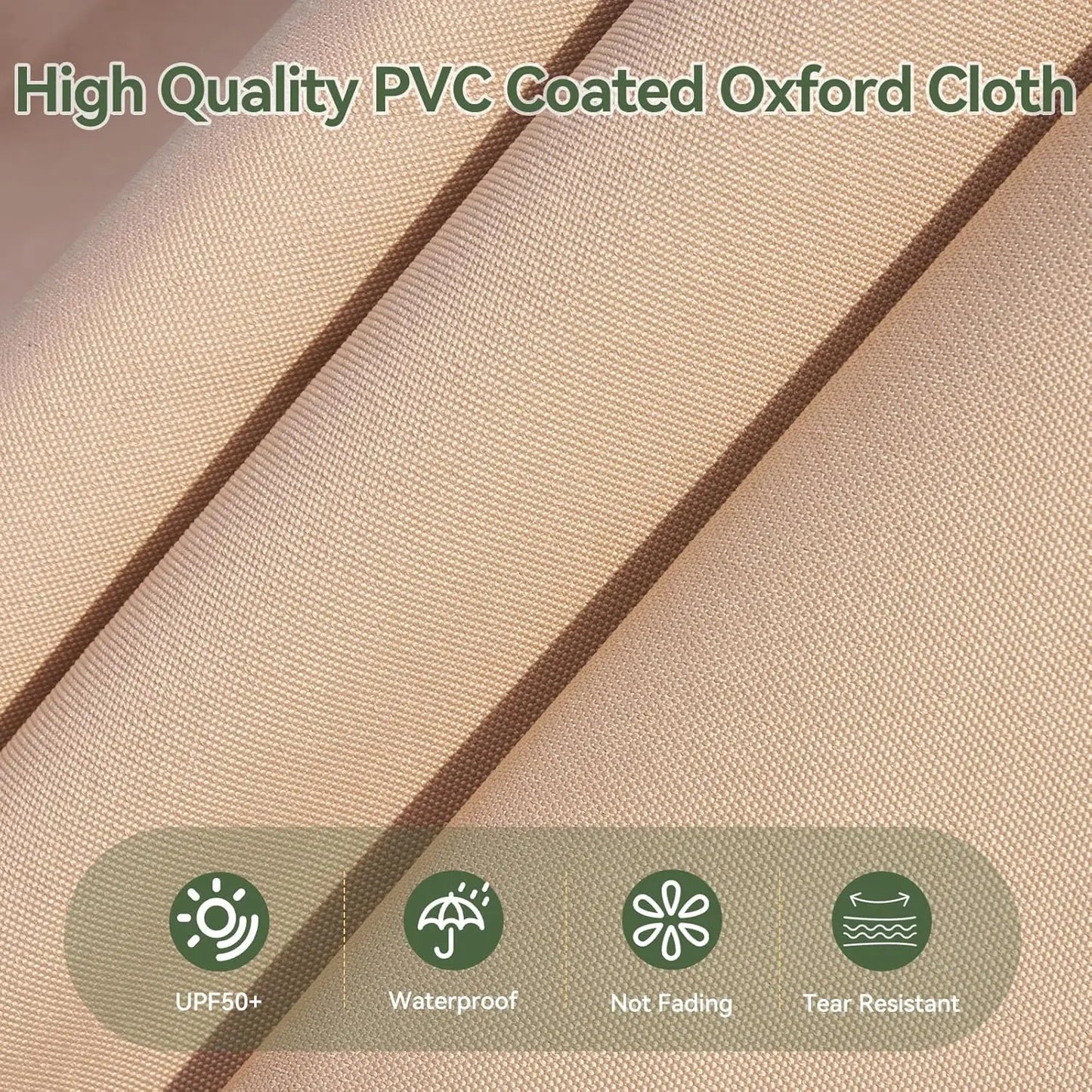 Large Patio Aluminum Offset Umbrella Windproof with 360° Rotation