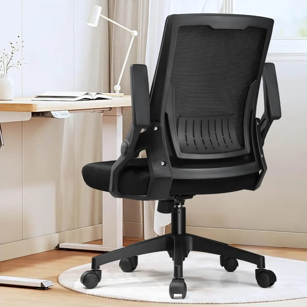 Ergonomic Computer Chair Flip-up Armrests