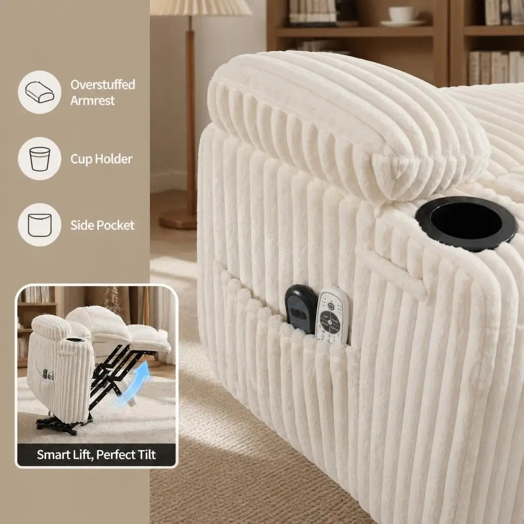 Modern Manual Power Single Recliner