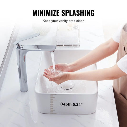 Bathroom Rectangle Vessel Sink Countertop