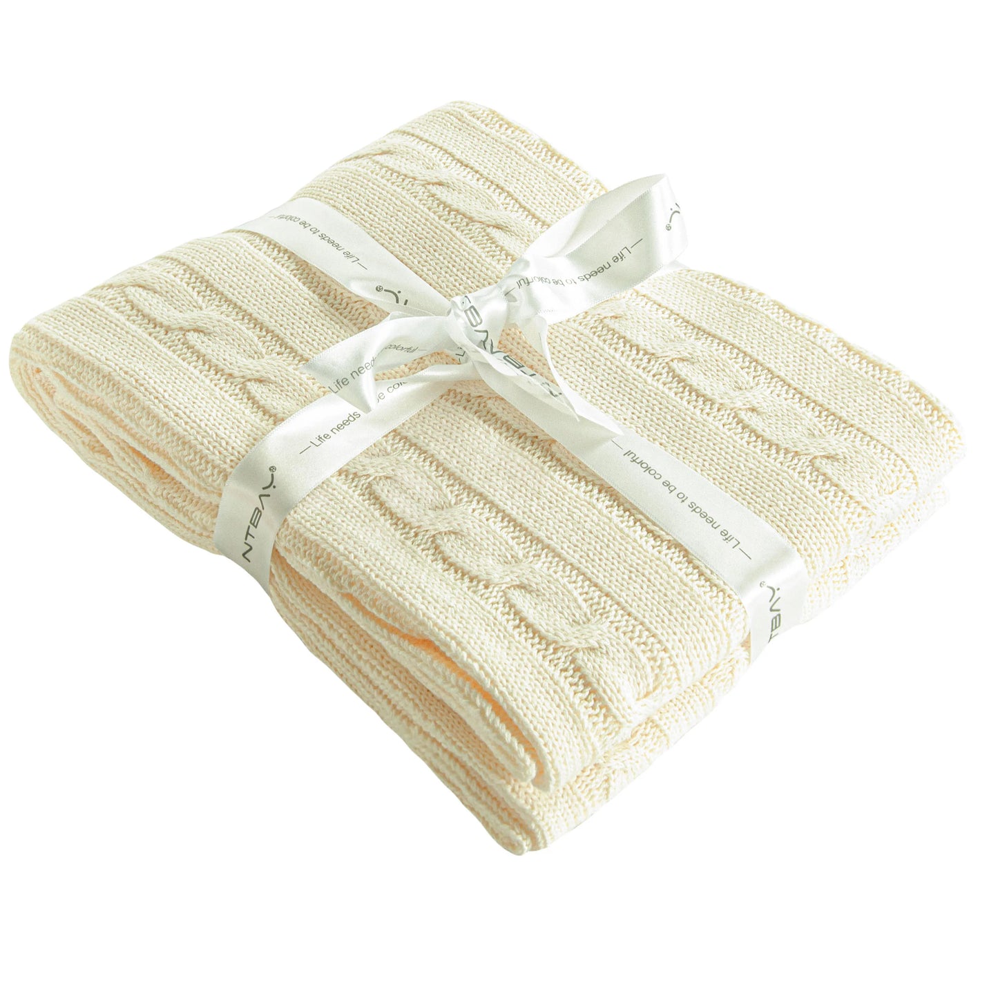 Cable Knit Baby Blanket