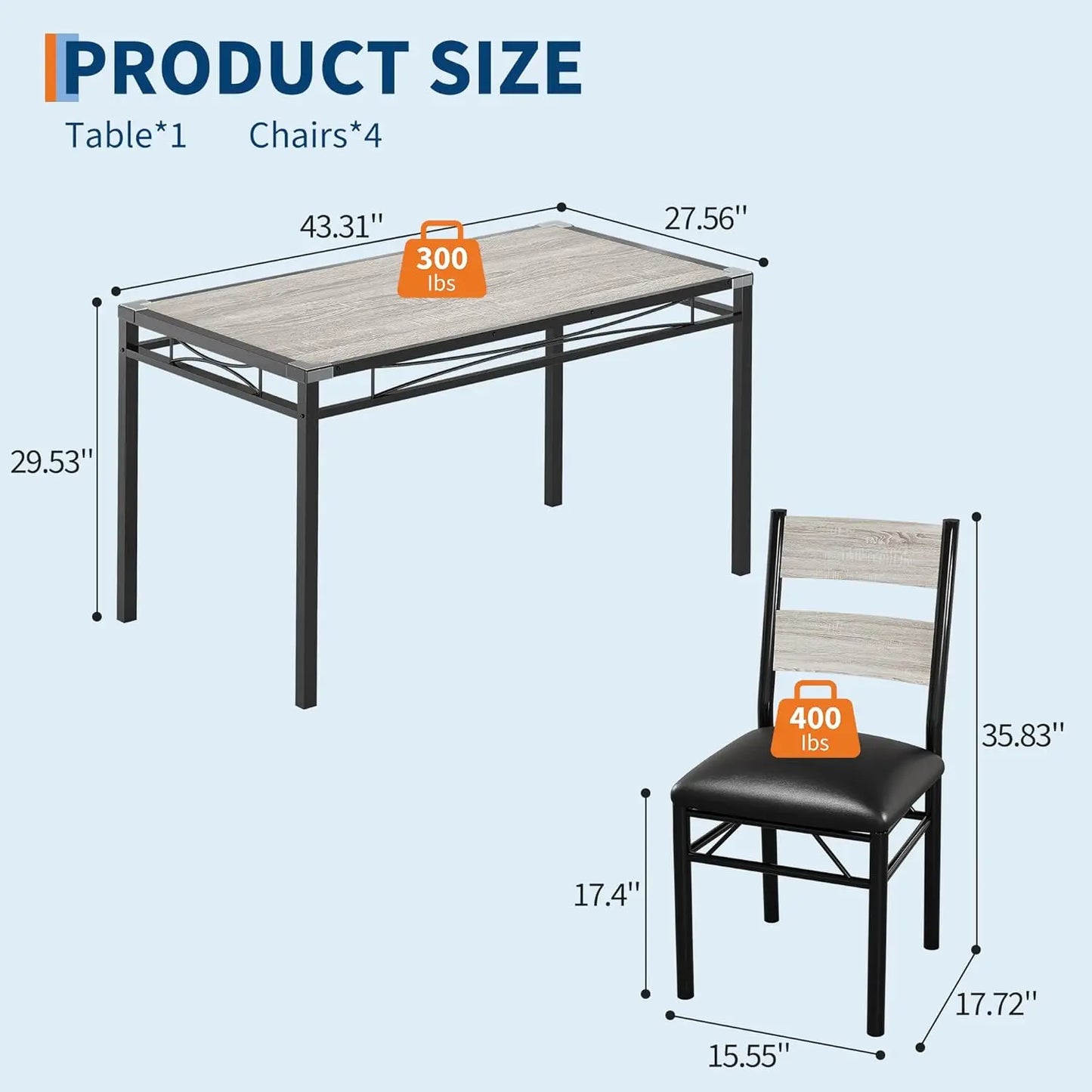 Wooden Dining Table with Corner Protector