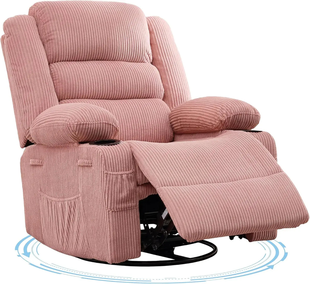 Corduroy Rocking Recliner Chair for Adults