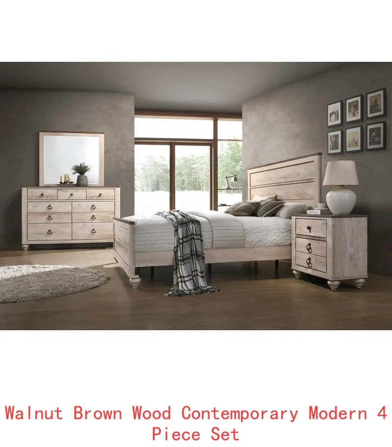 Contemporary Finish Bedroom Set