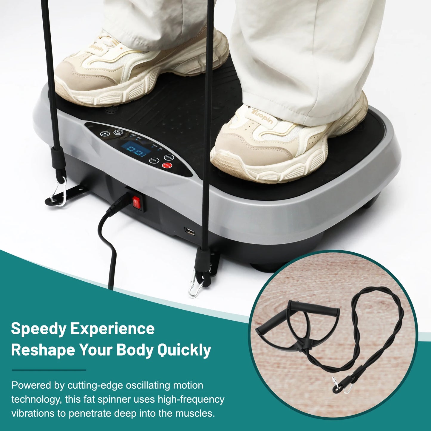 Fat Slinger Shaping Whole Body Workout Vibration Plate Portable Fitness Equipment