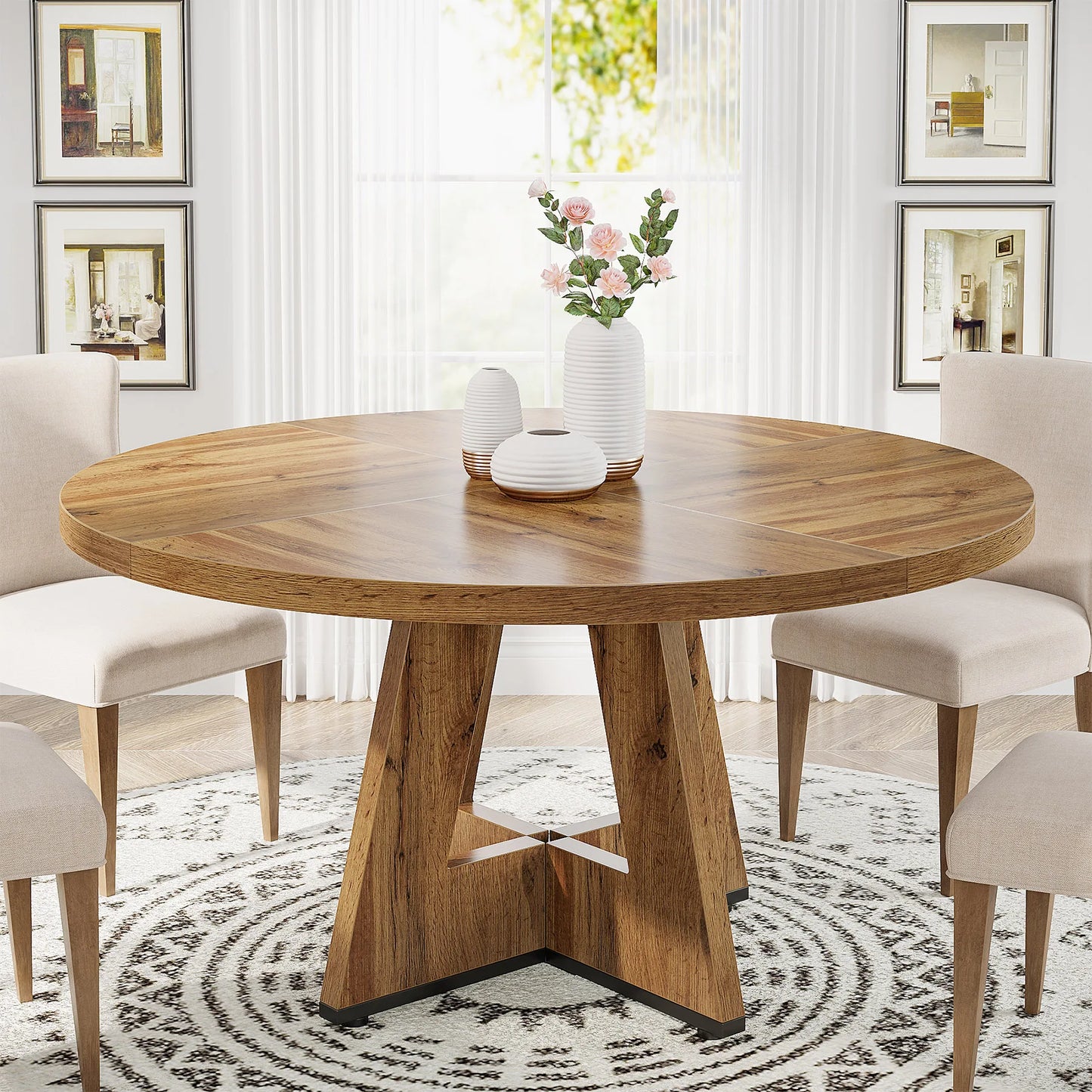 Small Dinner Tribesigns Round Dining Table