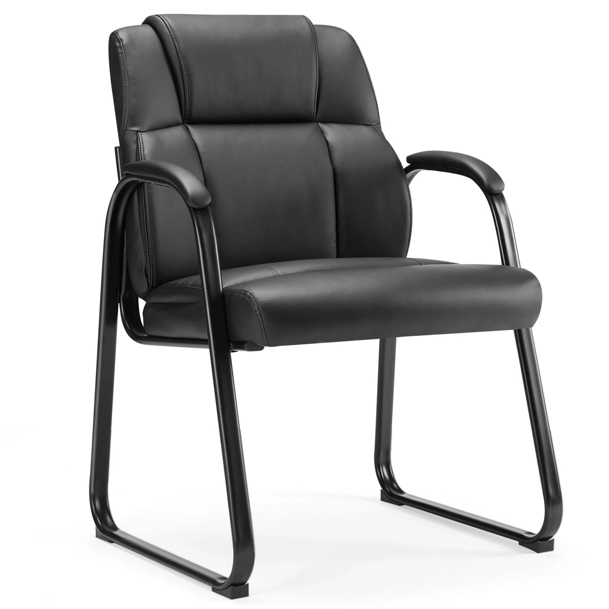 Padded Backrest Chair Waterproof PU Leather Seat