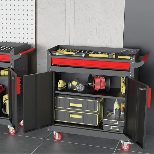 Metal Storage Cabinet with Wheels