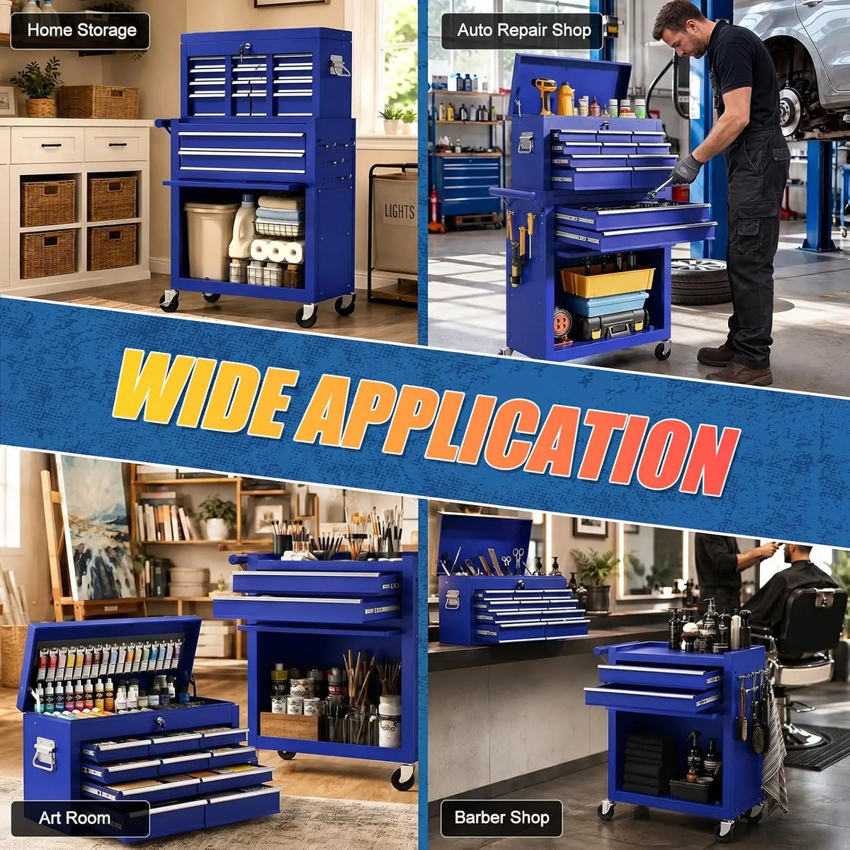 Heavy Duty Rolling Tool Chest with Wheels