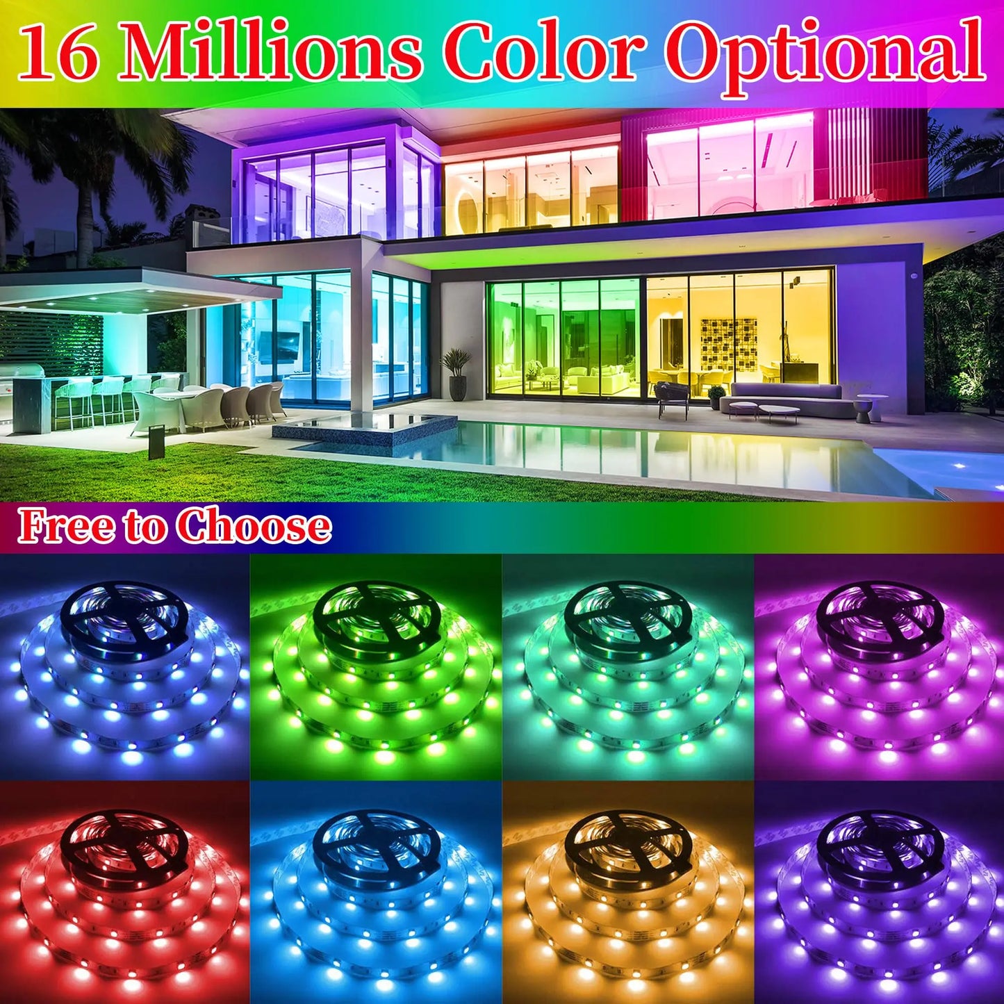 LED Strip Lights - Color-Changing