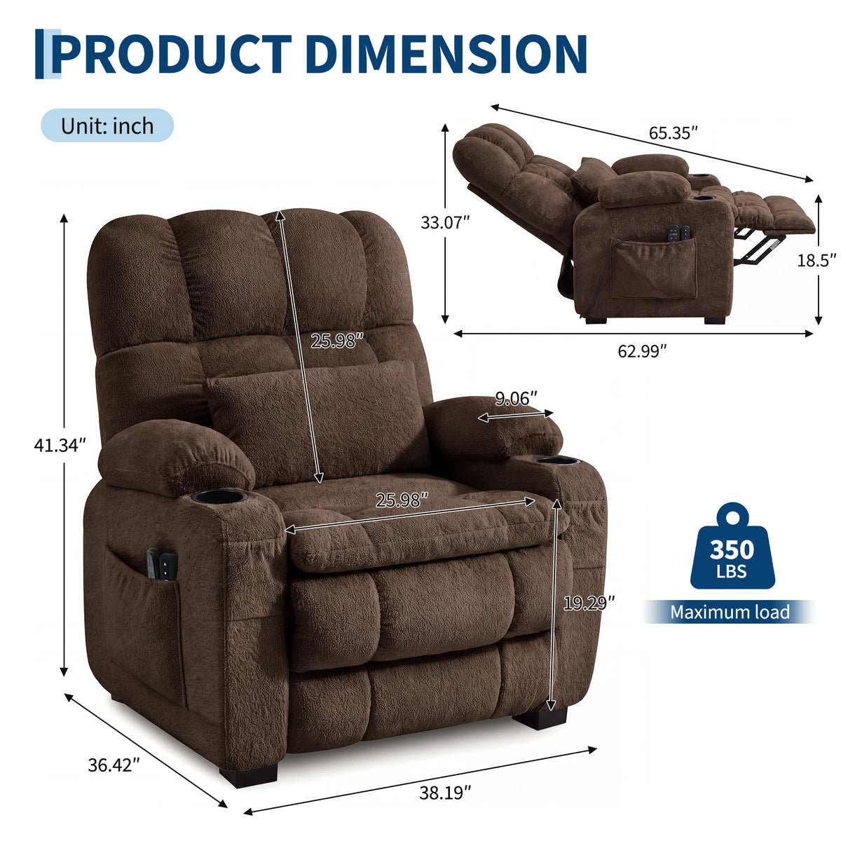 Oversized Power Recliner Chair