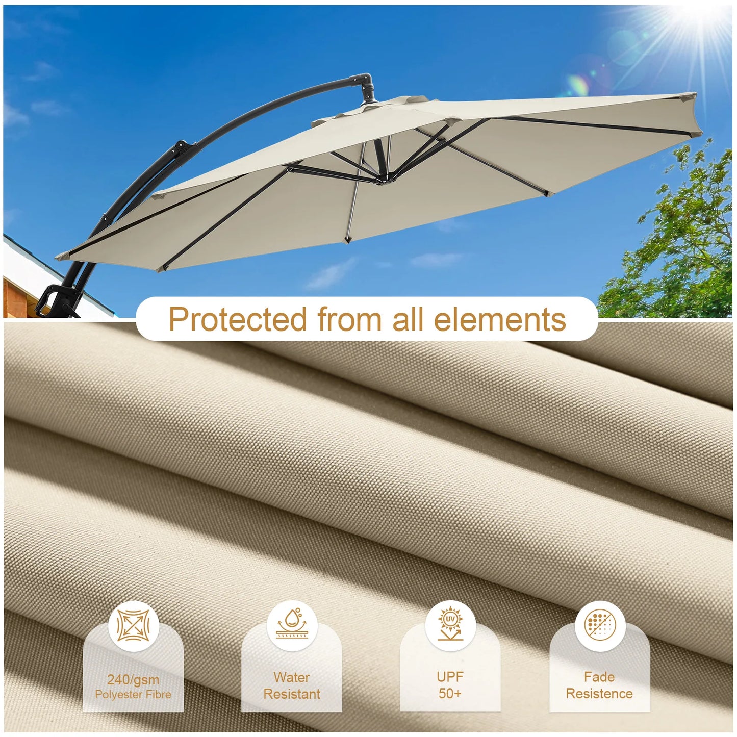 Outdoor Patio Umbrella with Base Included