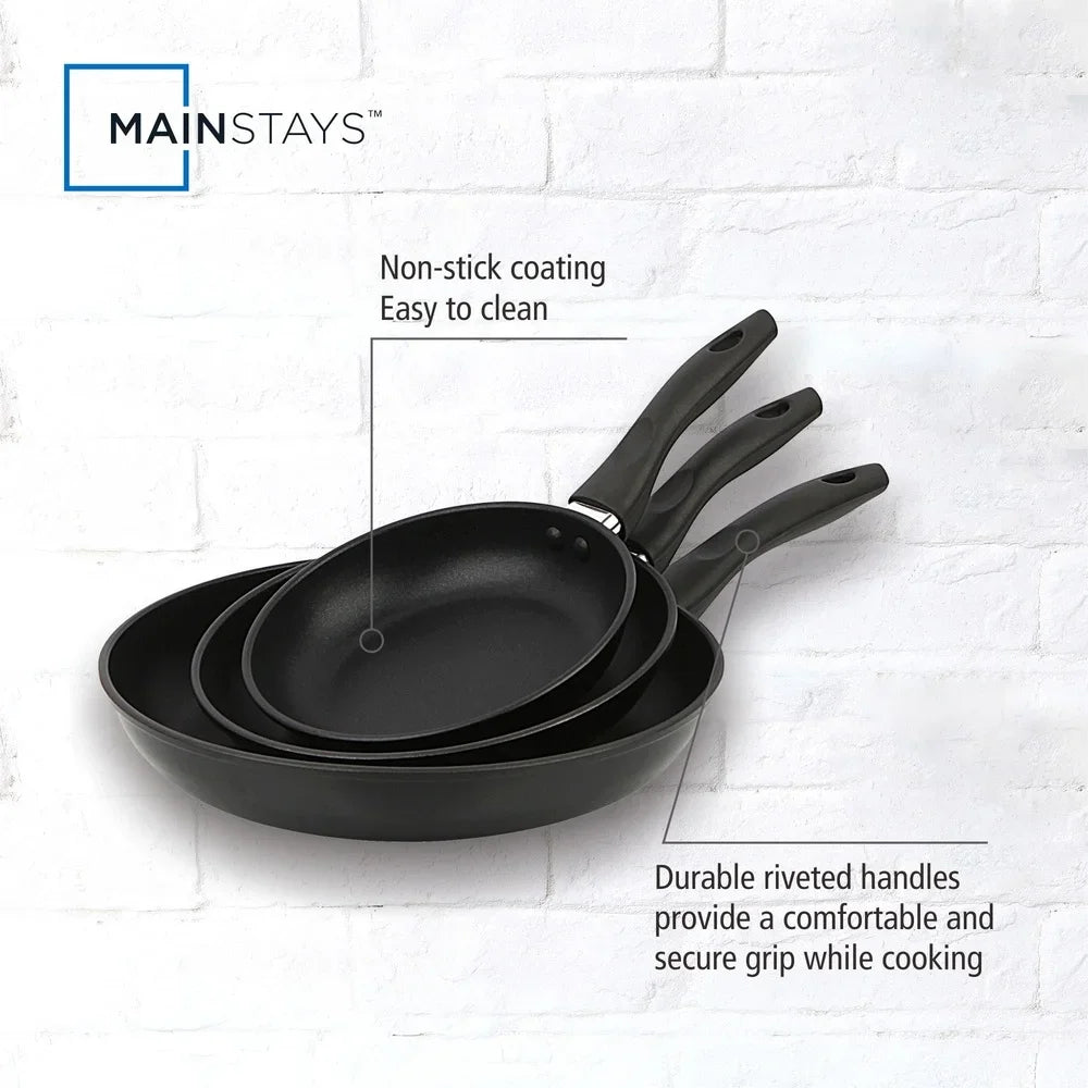 Aluminum Cookware Nonstick Skillet Set
