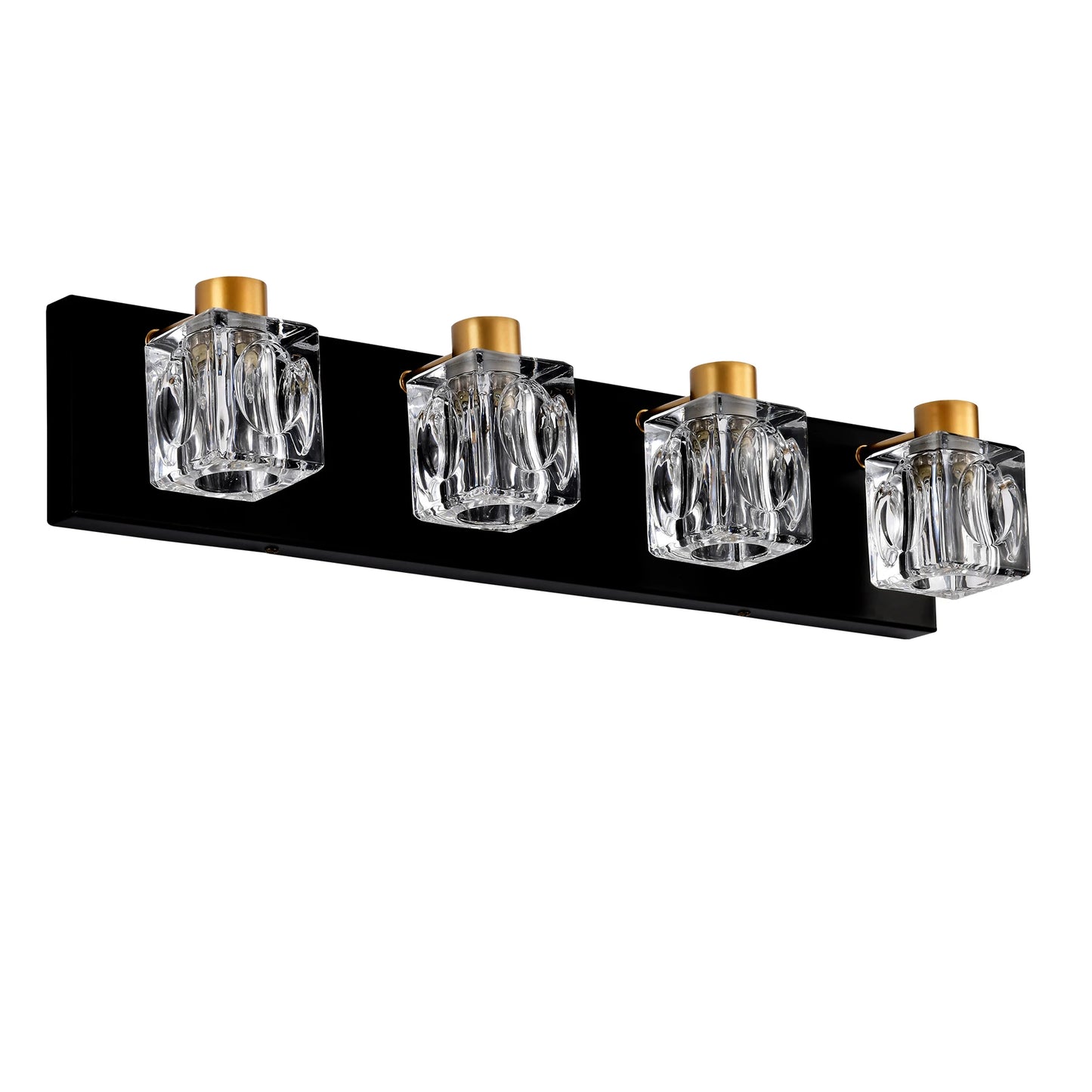 Modern Vanity Lights with Crystal Glass Shade