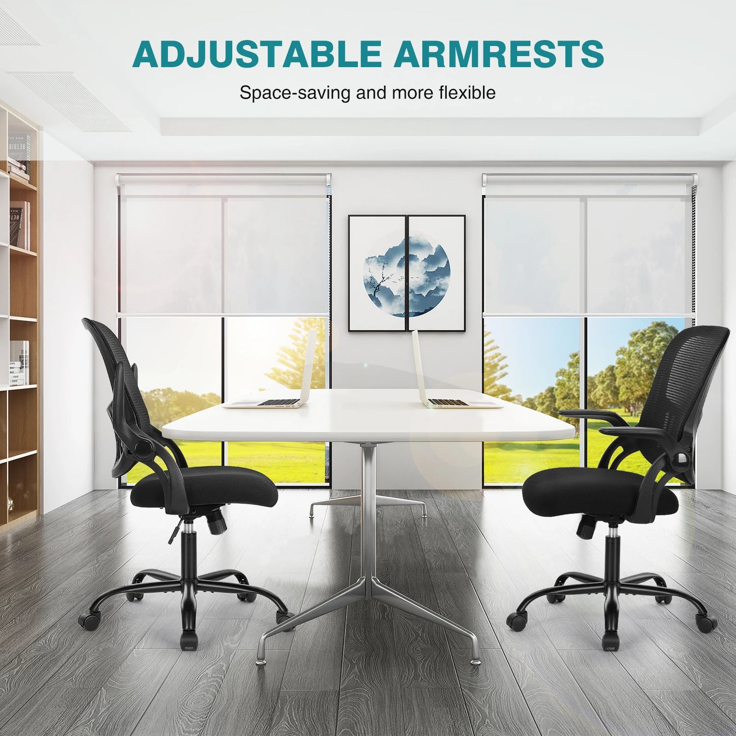 Ergonomic Mesh Backrest Office Desk Chair Adjustable Height