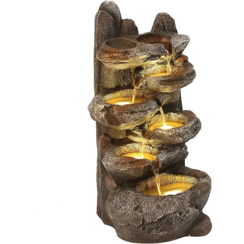 Cascading Rock Water Fountain