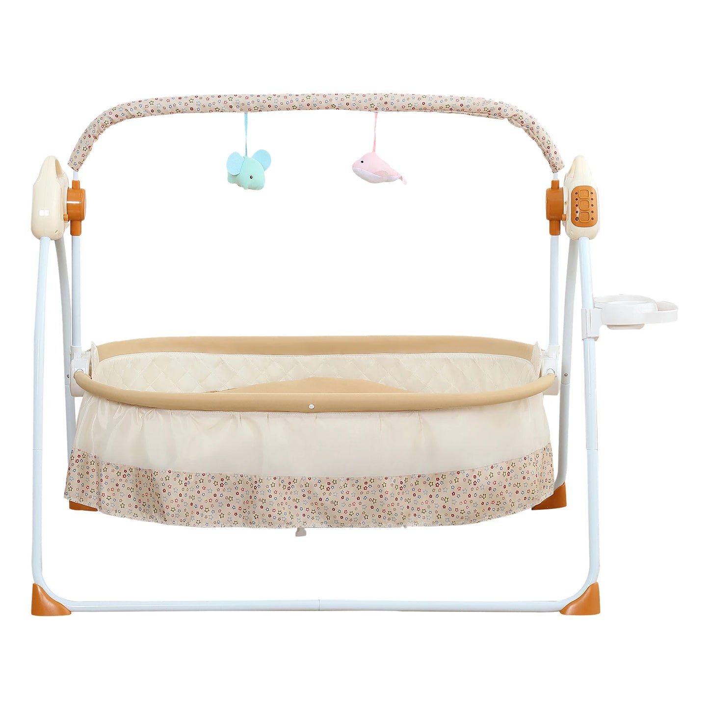 Foldable Electric Baby Cradle w/Rocking Bassinet