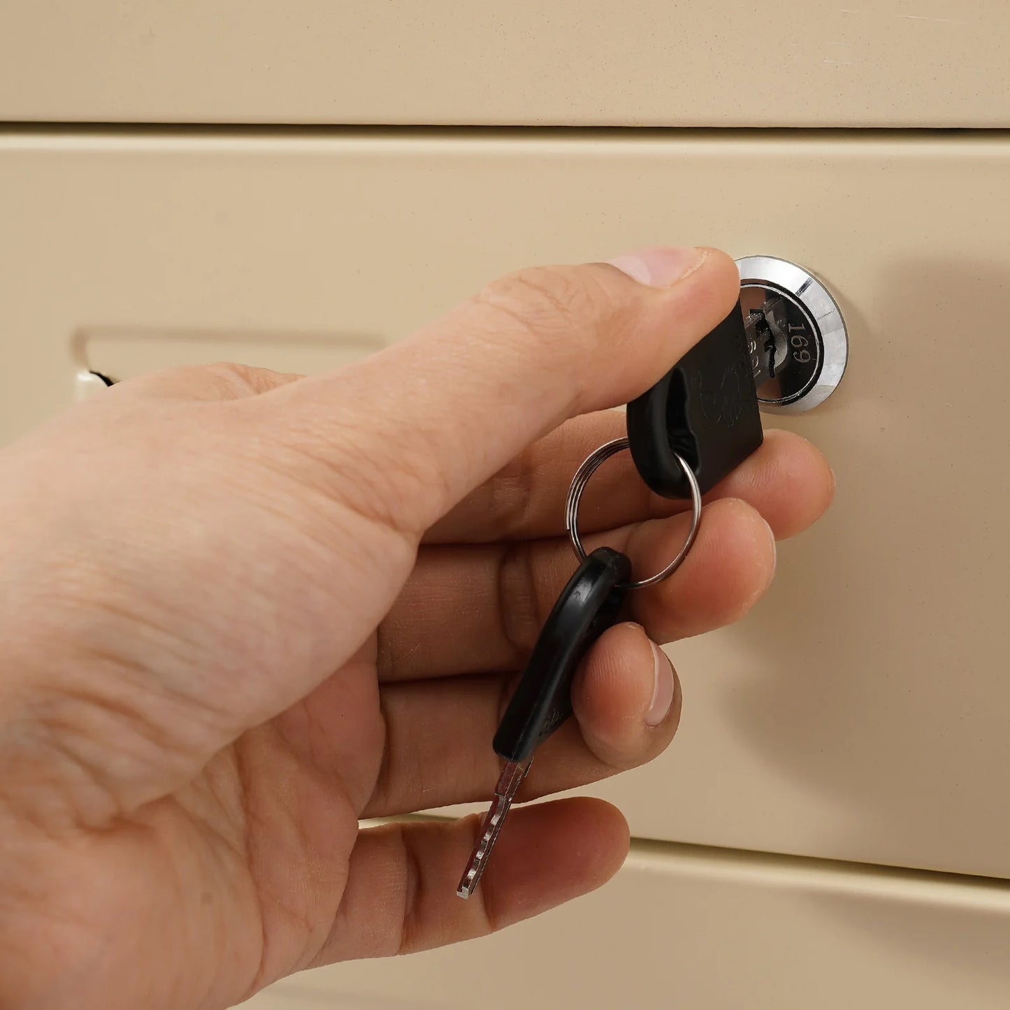 Lockable Rolling Metal File Cabinet