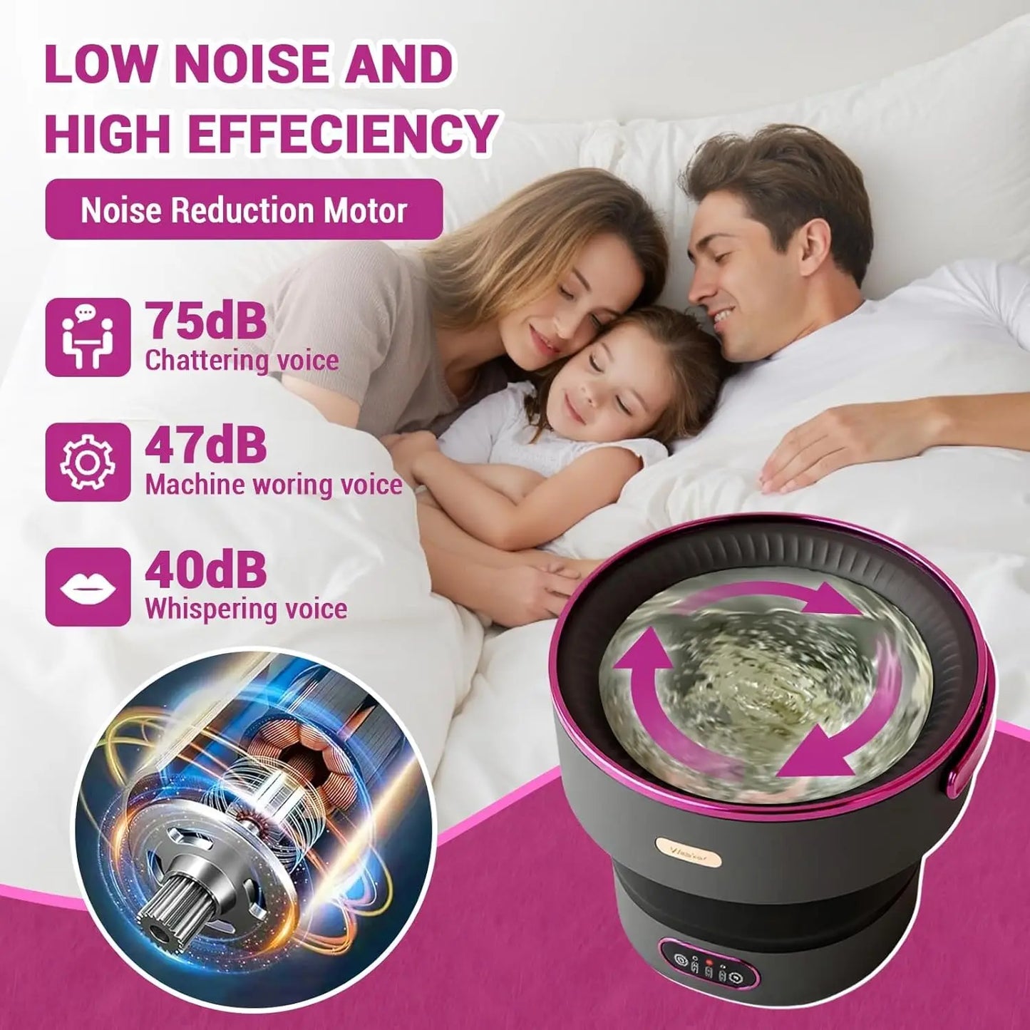 Portable Washing Machine for Underwear & Socks with Washer and Spin Dryer