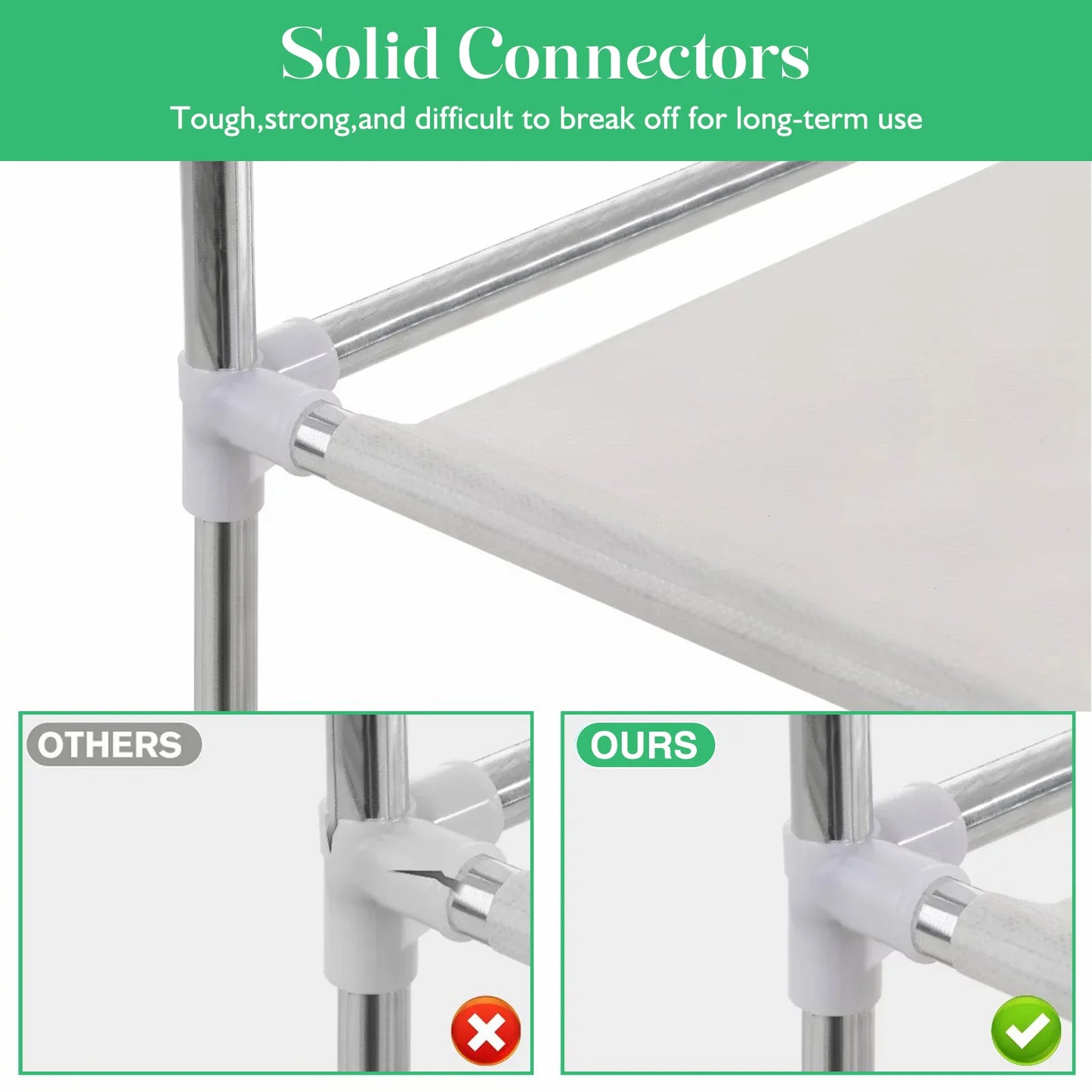 Portable Closet Wardrobe Storage Organizer Rack