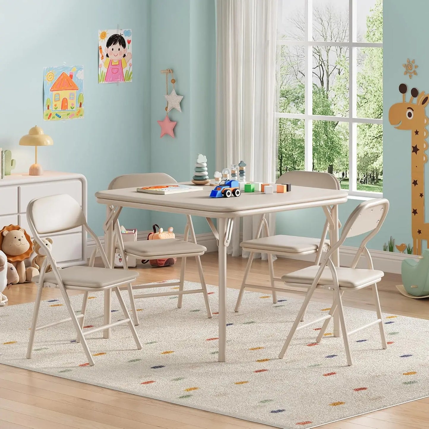 Folding Table and Chairs Set
