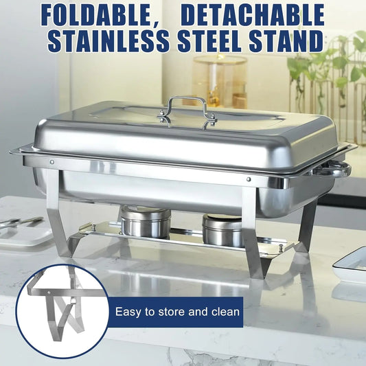 Chafing Dish  Electric Stainless Steel Full Size Buffet Set