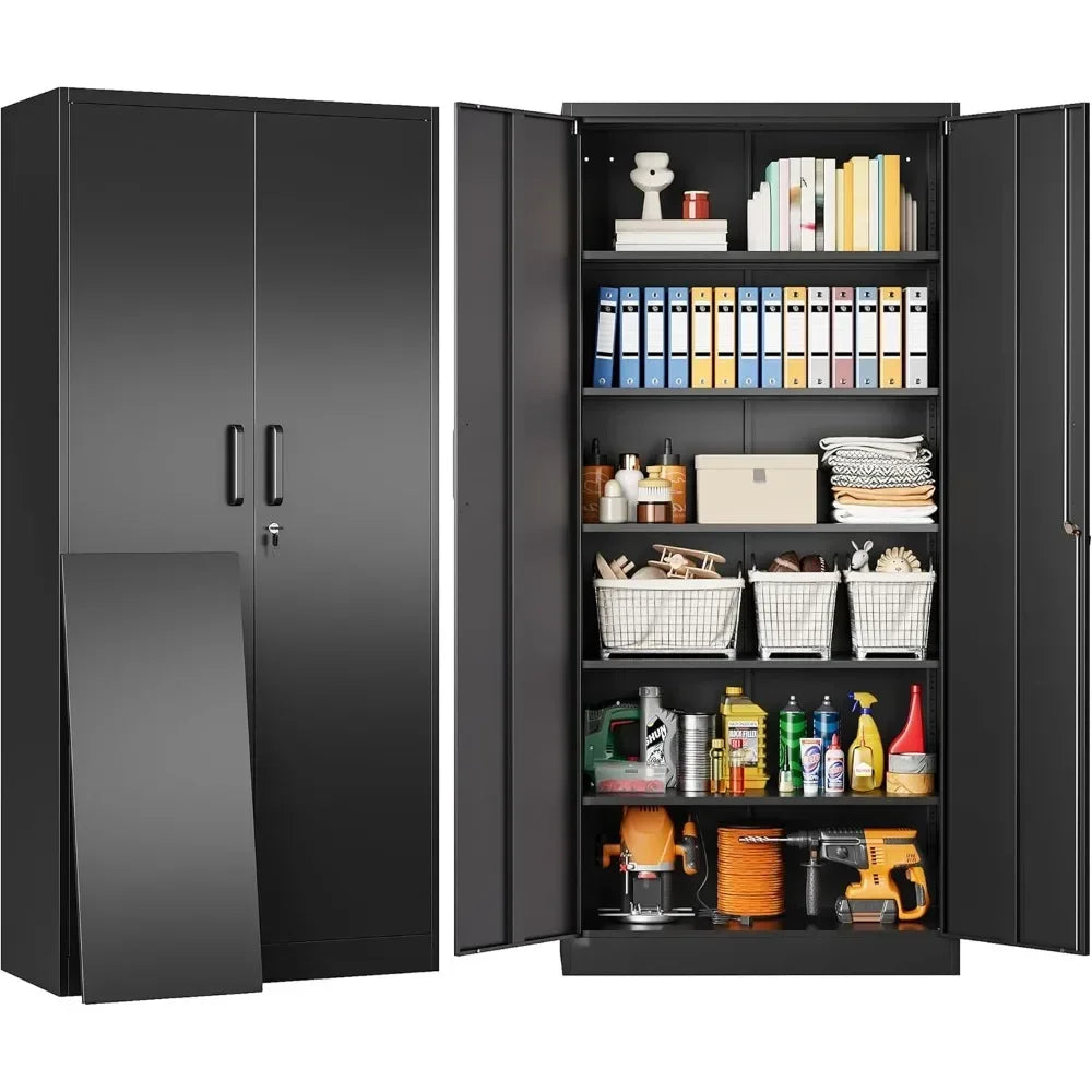 Metal Storage Cabinet with lockable storage cabinets