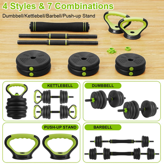Weight Set with Adjustable Dumbbells