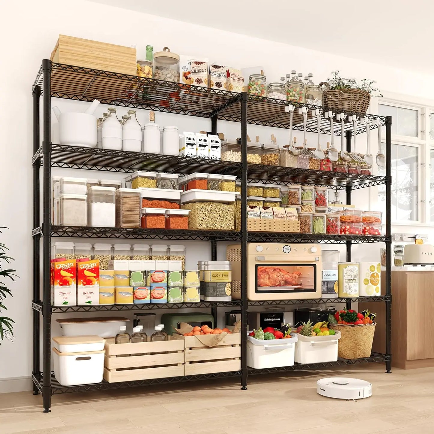 Heavy Duty Metal Shelving Unit Adjustable Organization Shelves