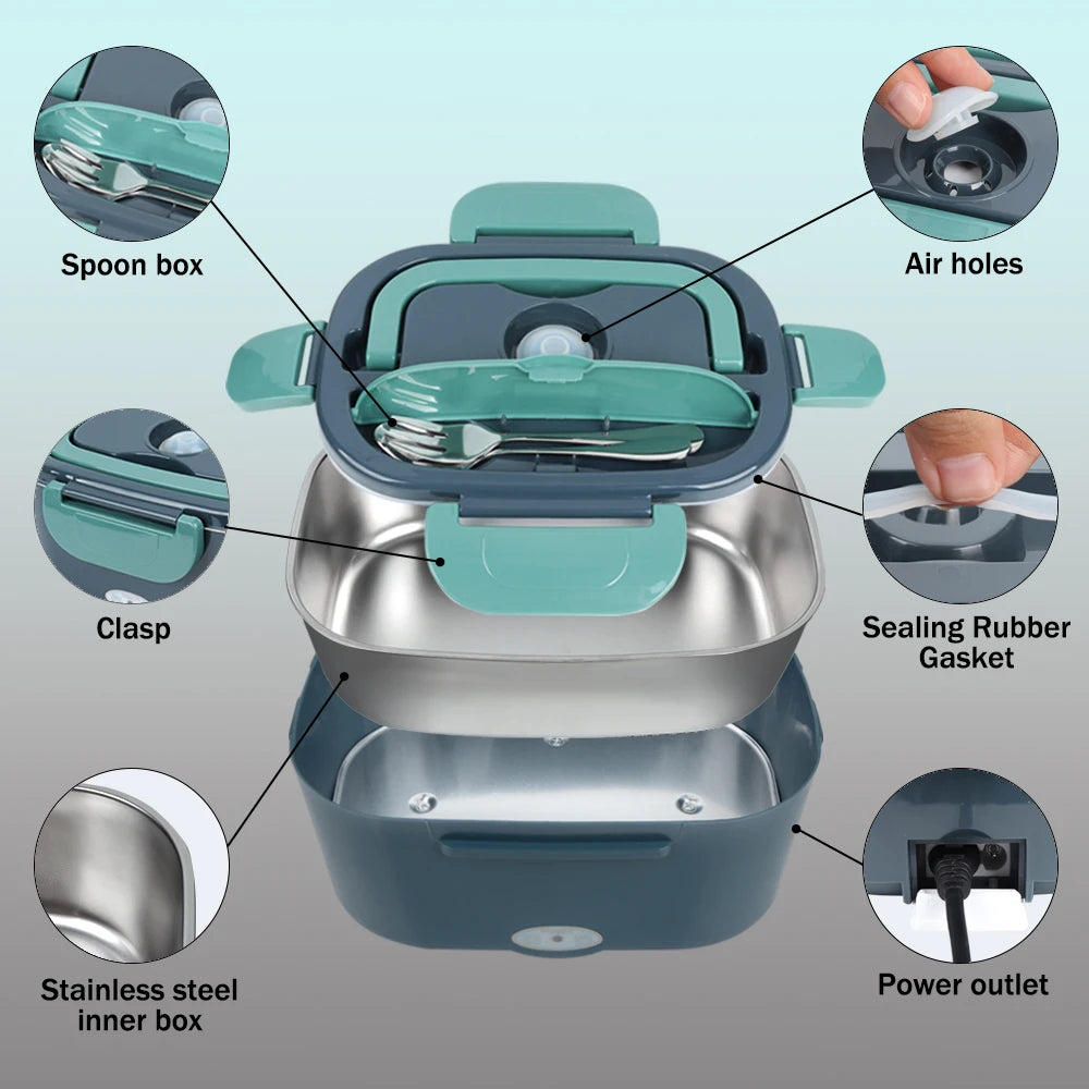 Electric Portable Food Heater Lunch Box