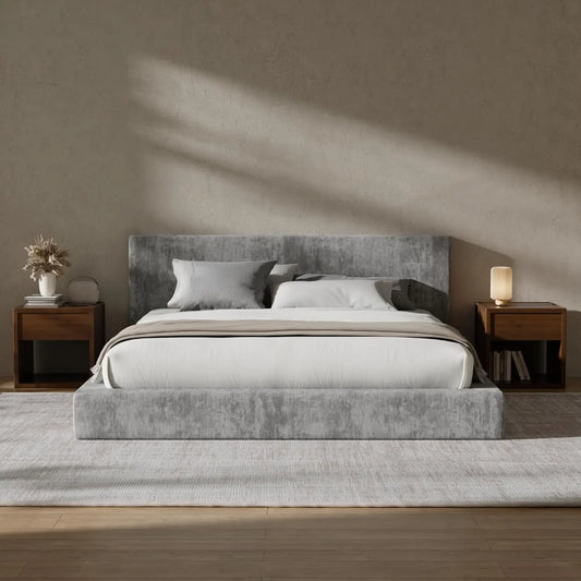 Foam Padded Platform Headboard No Box Spring