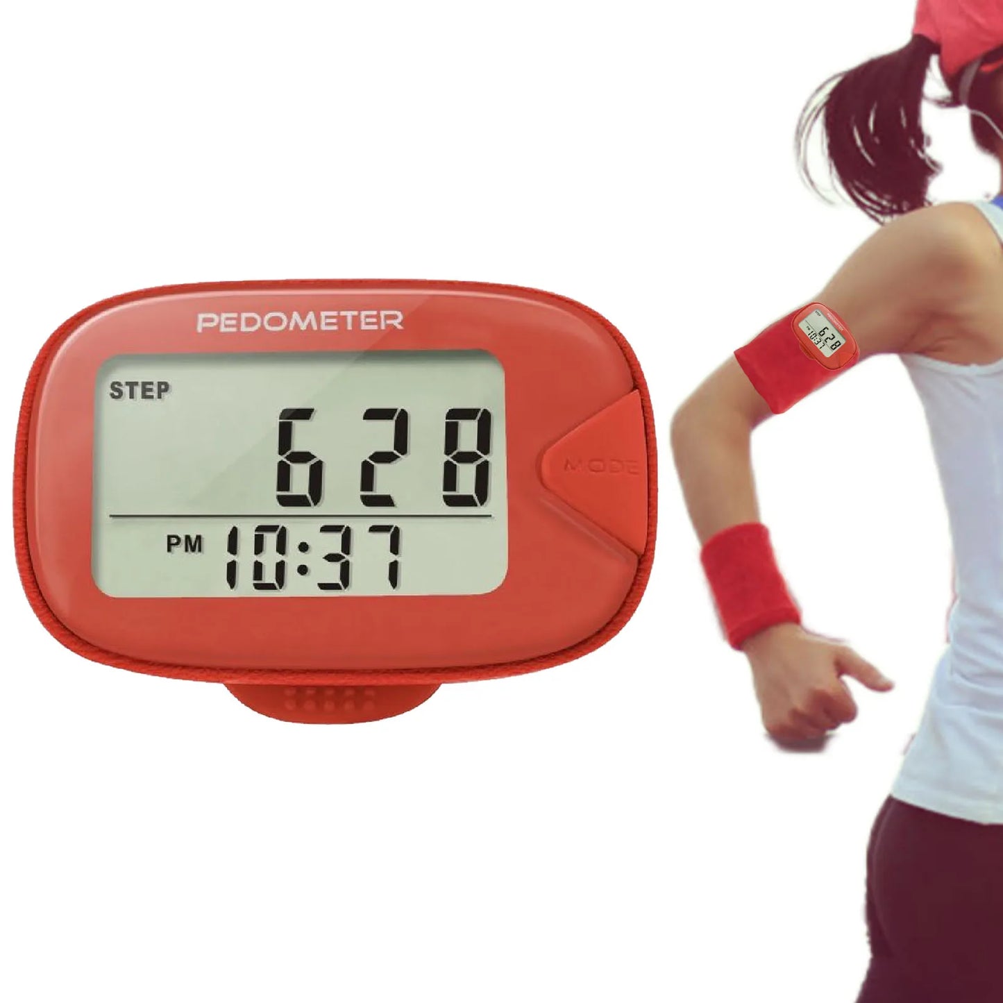 Multifunctional Pedometer With Clip On Step Counter