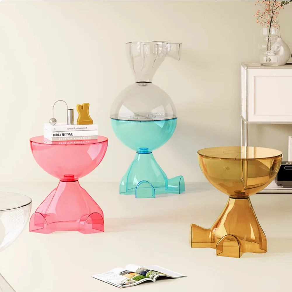 Transparent  Small Flat Head Coffee Table