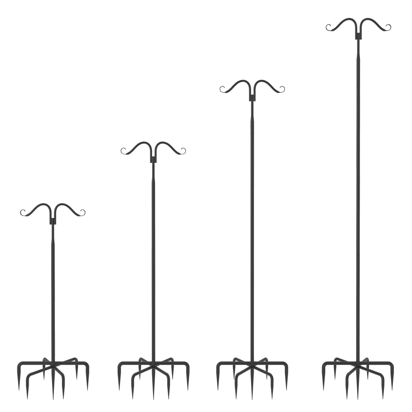 2 Pack Outdoor String Light Poles