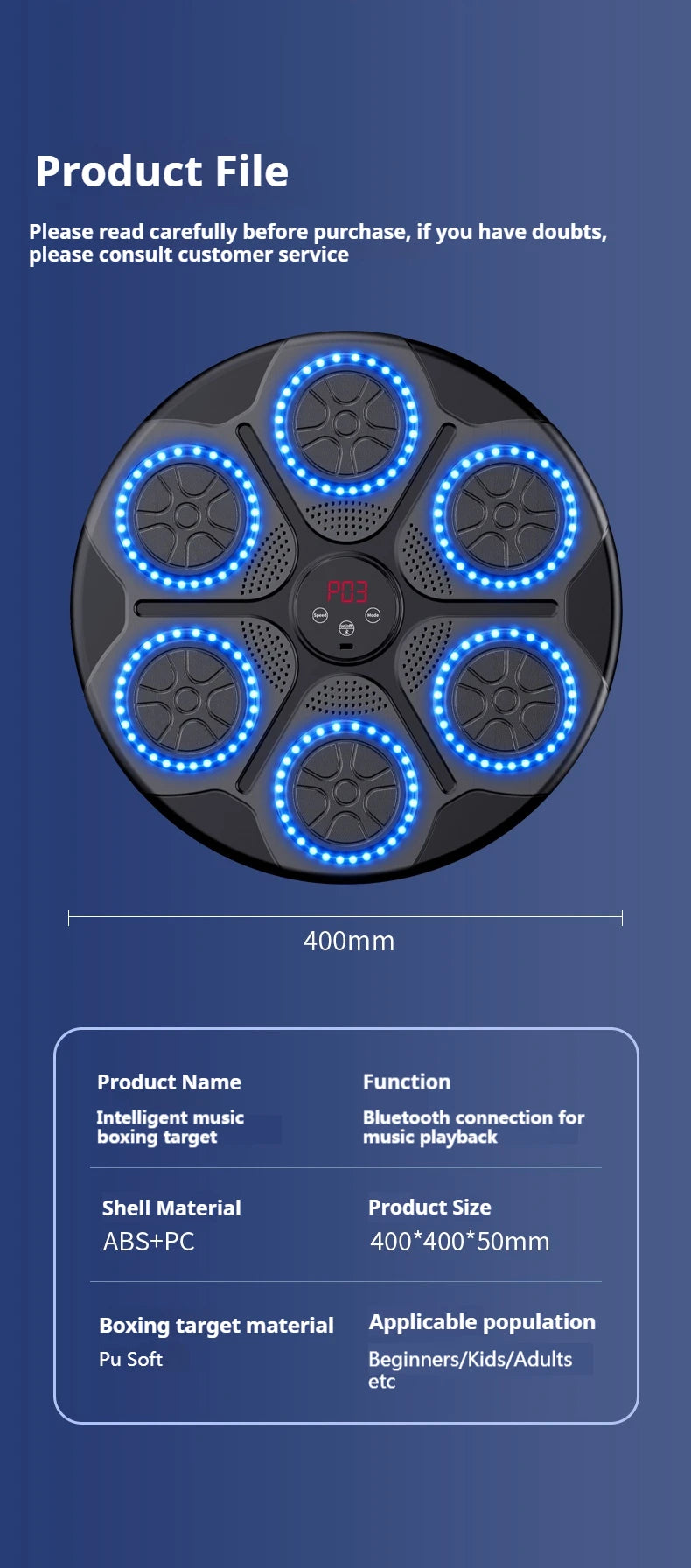 Boxing Machine Smart Bluetooth Wall Mounted