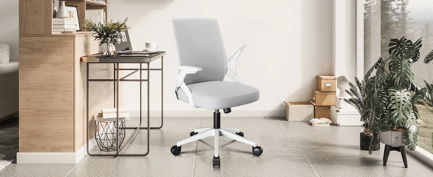 Ergonomic Computer Chair Flip-up Armrests