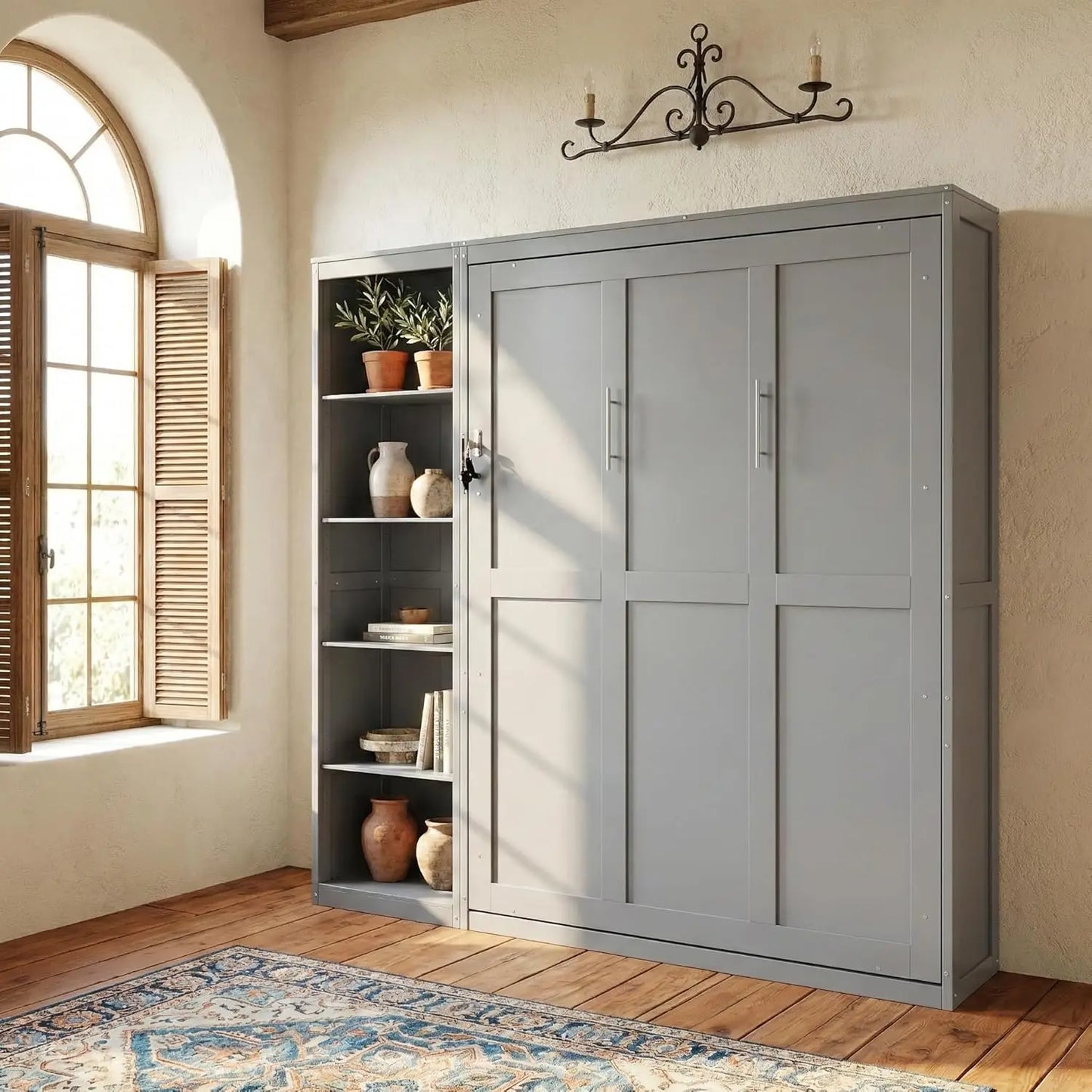 Murphy Wall Bed with Foldable Frame Platform